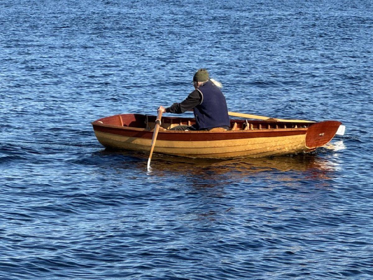 A Warren Jordan designed clinker pram